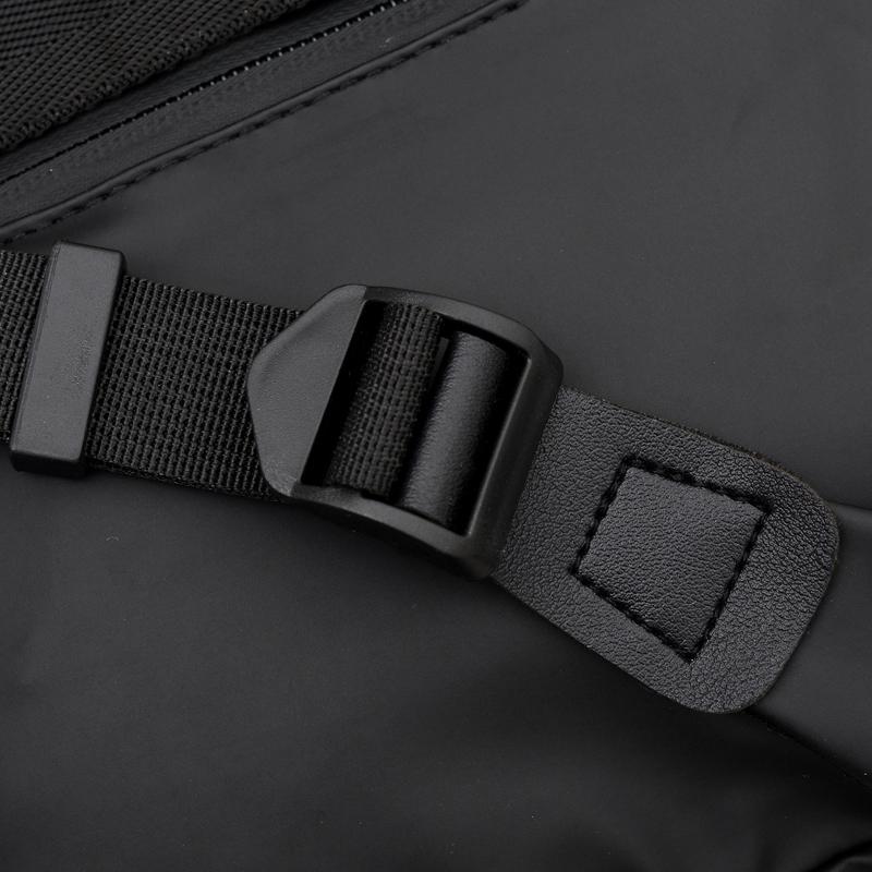 Men's Fashion Waterproof Crossbody Shoulder Bag Lightweight Large Capacity Casual PU Messenger Bag