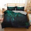 Christmas Deer King Queen Duvet Cover Animal Elk Bedding Set 2/3pcs for Kids Teens Adults Blue Soft Quilt Cover with Pillowcase