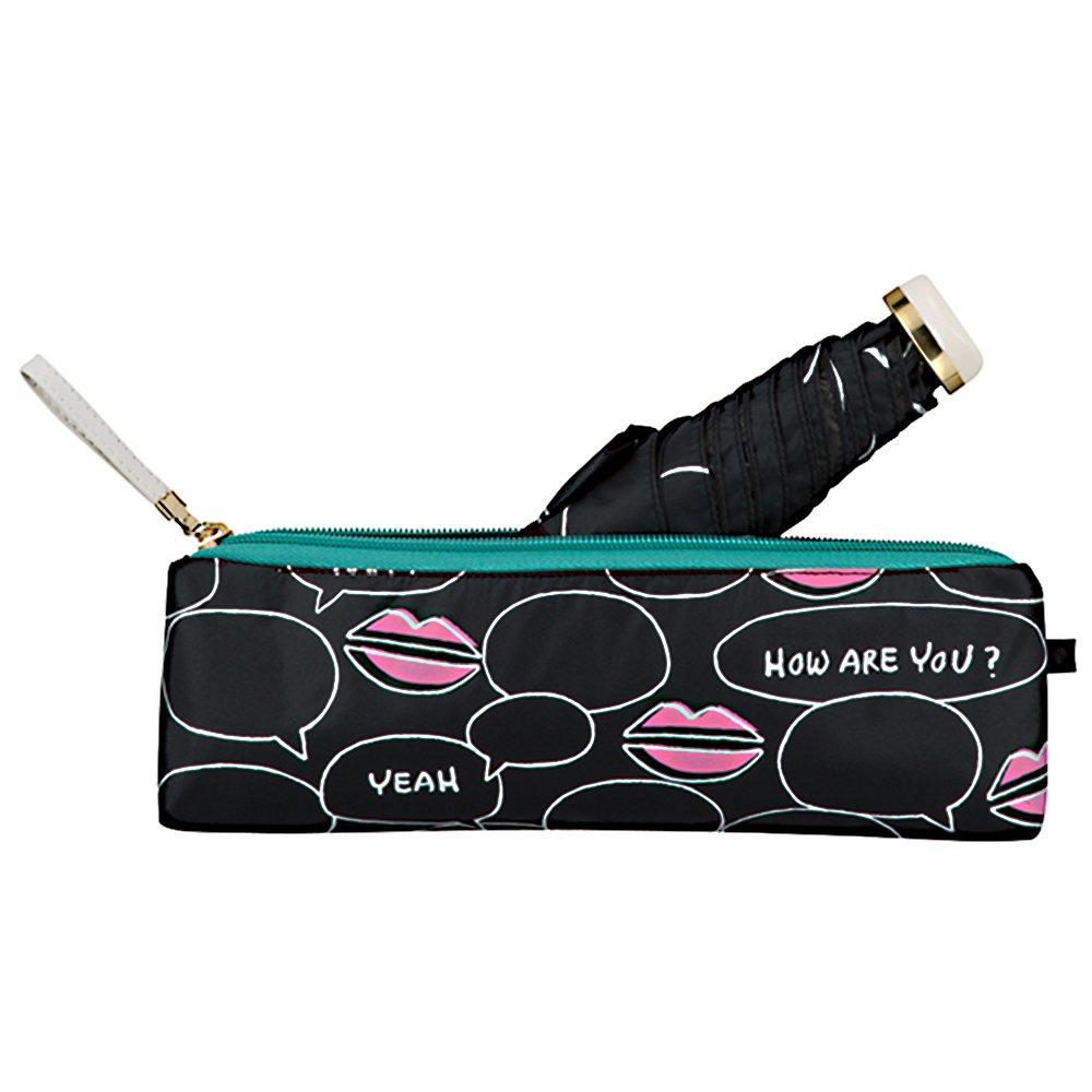 Folding Sun and Rain w.p.c. Parasol, Protection, Black, 50cm, Chat, Black, 801-925