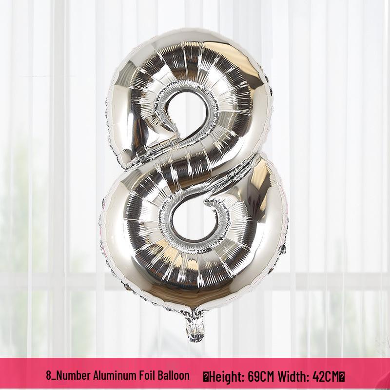 32" Rainbow Jelly Gradient Aluminum Foil Balloon for Birthday, Festival, Wedding Party Decorations