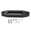 AMONIDA Hawse Fairlead 6" Black Aluminum Winch Fairlead with Mounting Accessories Synthetic Winch Rope Cable for ATV