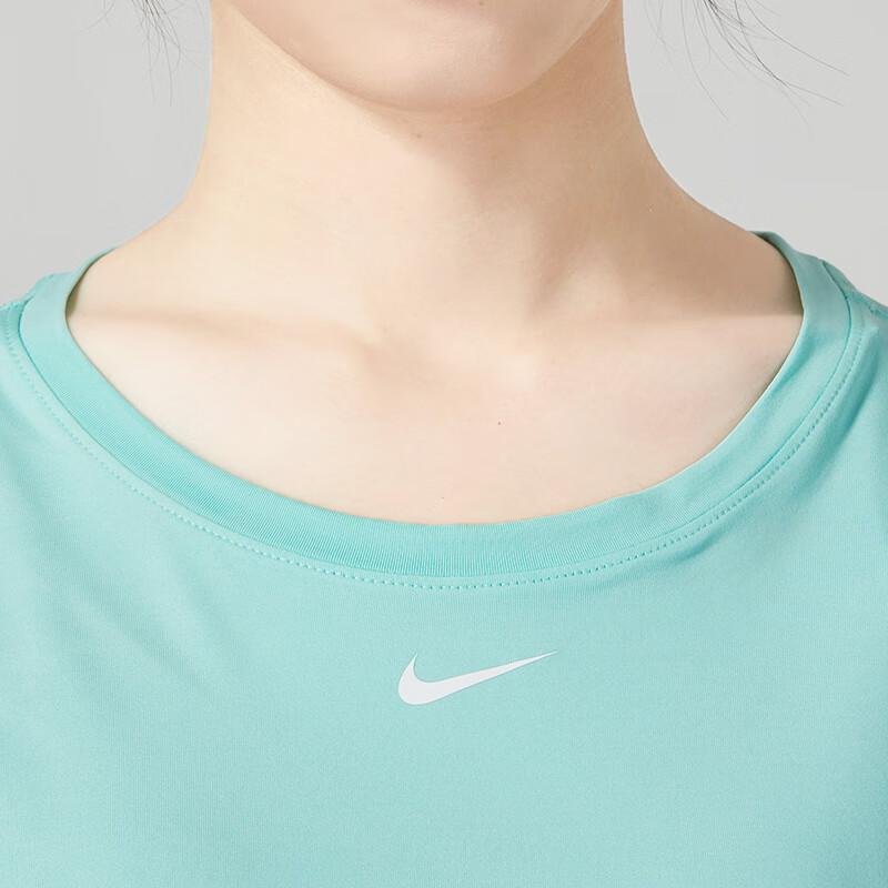 New Nike Set In Sleeve T Shirt Women's Light Blue DD0627-349