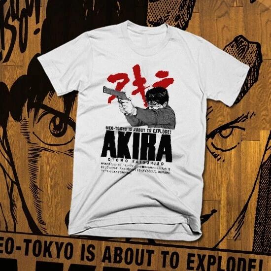 Retro Anime Vintage Akira T-shirt Cyberpunk Neo Tokyo Japan, Kaneda, Moto gang 2XL