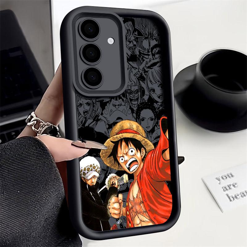 One Pieces Japanese Anime Phone Case For Samsung S26 S25 S24 S23 S21 S20 Ultra For Galaxy S25 S24 FE S26 Plus Soft Silicon Cover