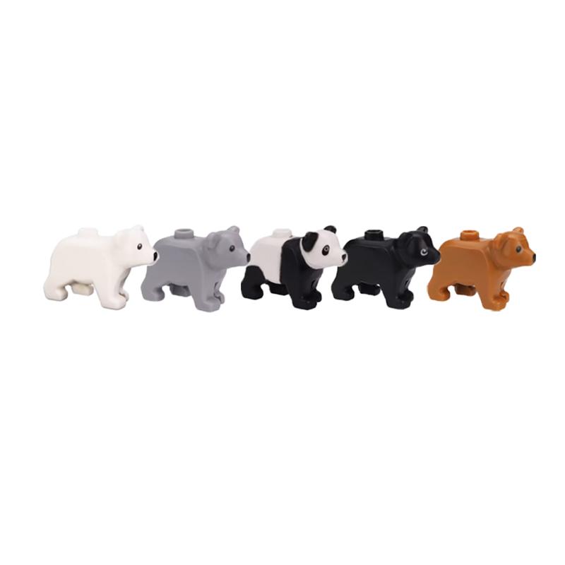 MOC City Animal Building Block Model Character Farm Accessories Goose Pig Dog Orangutan Cheetah Shark Zoo Brick Toy Gifts X014