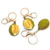 Trendy Simulated Durian Fruit Keychain Eye-catching Durian Pendant Unique Fashion Accessory for Women Gift for Friend