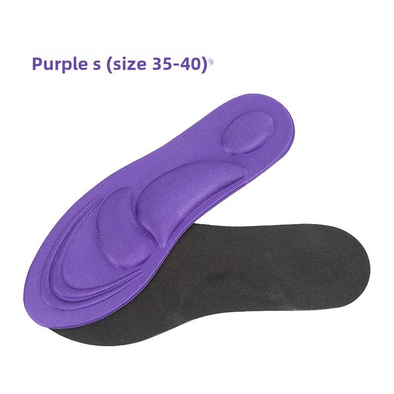 Arch Support Sponge Insole Running Sports Sweat Absorption Breathable Soft Flat Foot Arch Correction Can Be Cut Full Pad