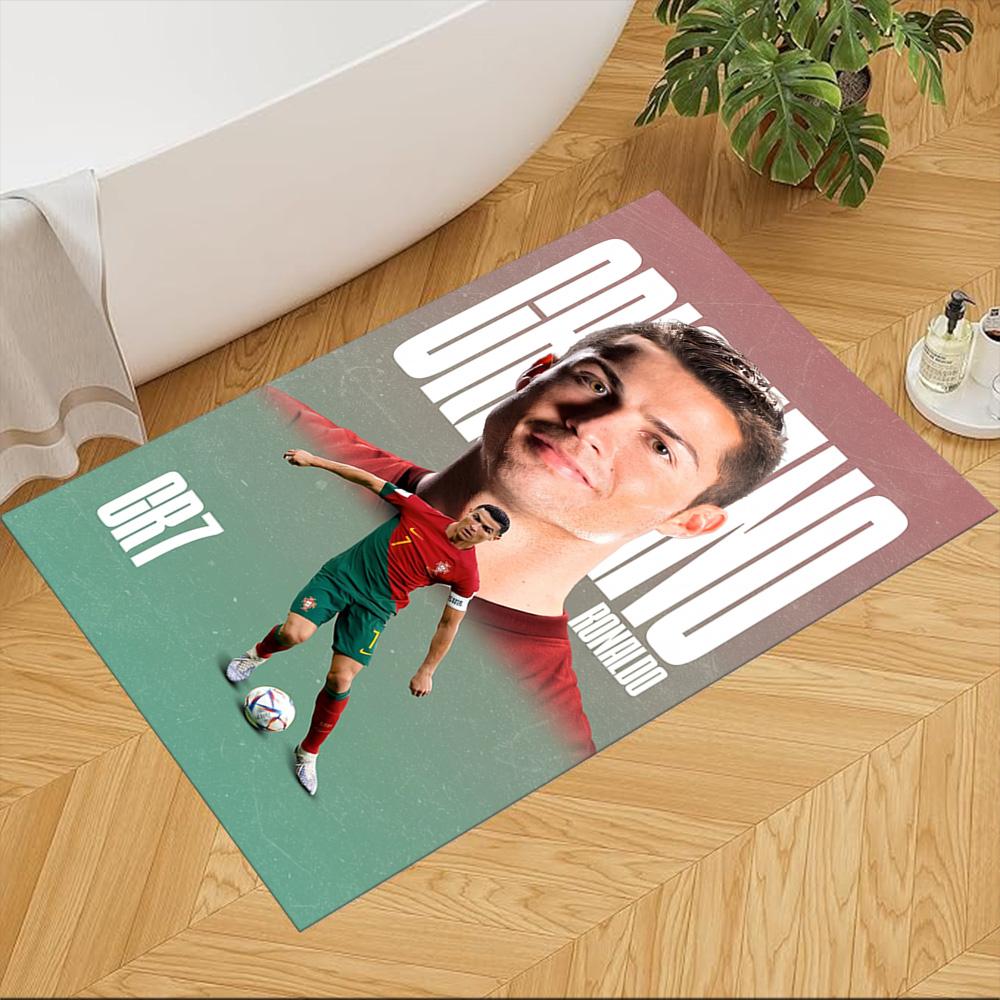Cristiano Ronaldo Fußmatten Design für Wohnzimmer Foyer Küche Dekorieren Sie den Raum Rutschfeste Teppiche Büro Heimdekoration