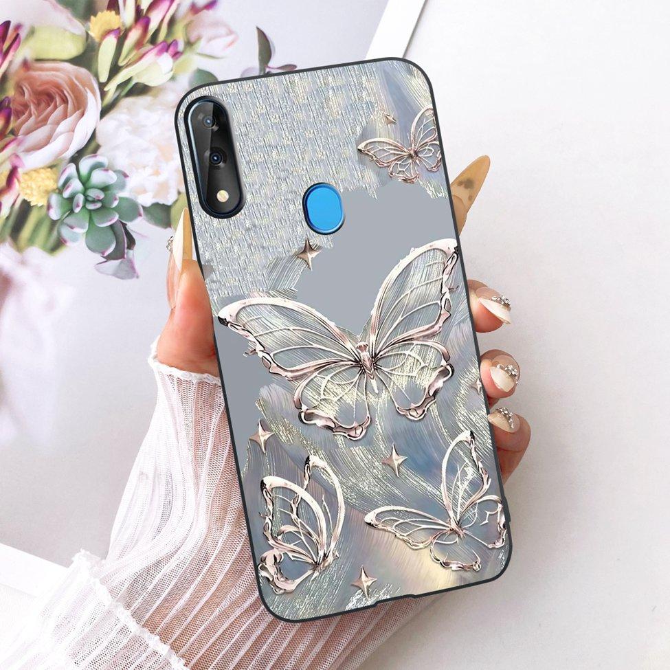Phone Case For ZTE Blade V10 Cover Silicone Cute Cat Fashion Funny Painted Casing For ZTE Blade V10 2019