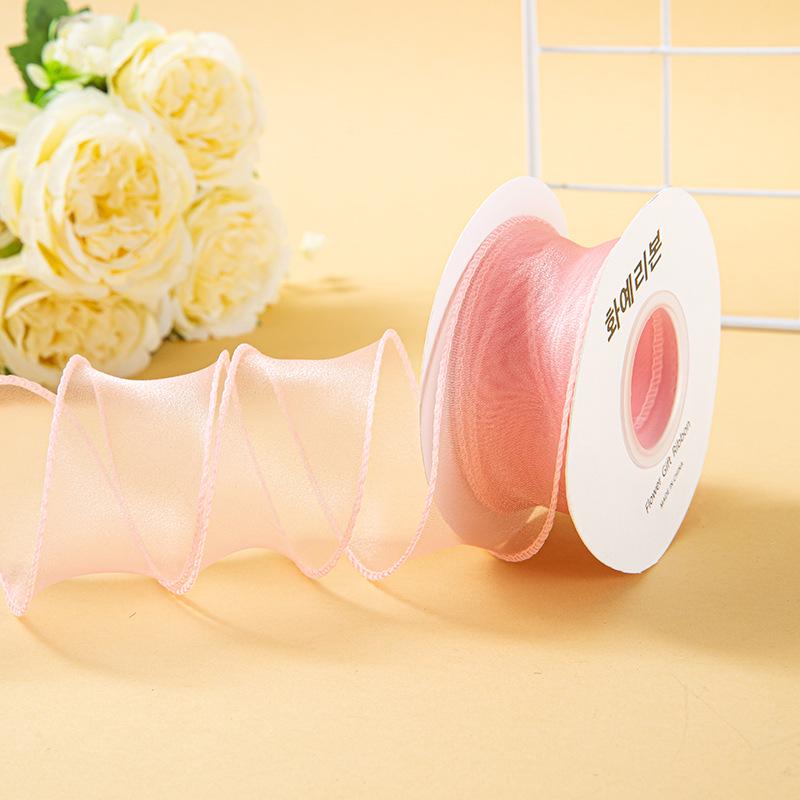 Valentine's Day Korean Fishtail Yarn Ribbon for DIY Flower Bouquets and Cake Decorations