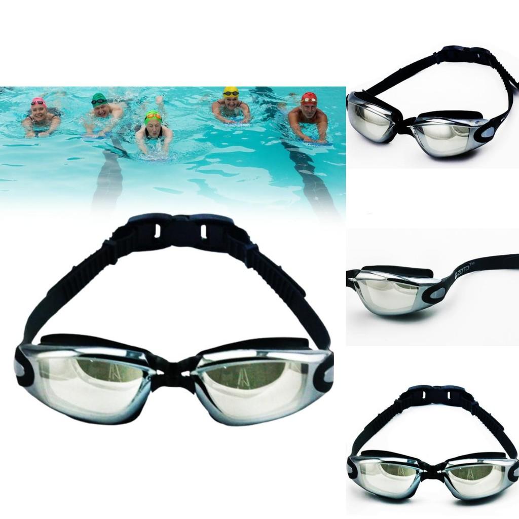 Hd Swimming Goggles With Antifog Silicone Frame Uv Protection For Adults