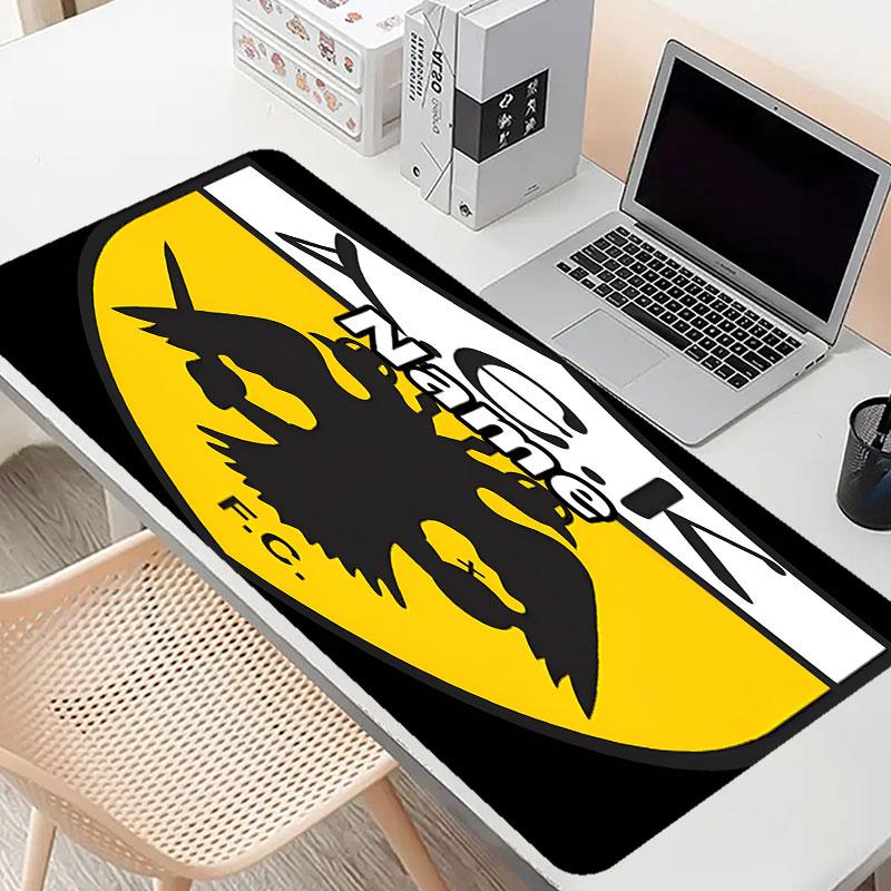 Custom Name Personalized AEK Athens FC Pattern Mousepad, Laptop PC Desk Mat, Decorative Desk Mat for Home Keyboard Pad Gift
