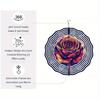 [Durable Build] Vibrant 2D Mandala Rose Wind Chime - Durable Metal Garden Decor, Colorful Outdoor Art for Yard, Patio & Balcony