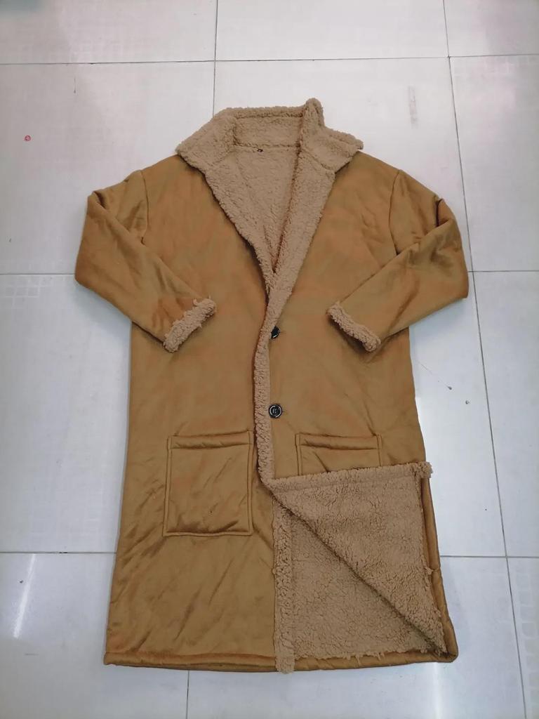 Men's Thick Winter Suede Long Coat