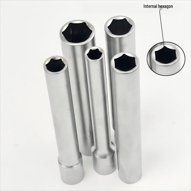 5-Piece 3/8 Inch 120ml Extended 12-Point Hex Socket Set with EVA