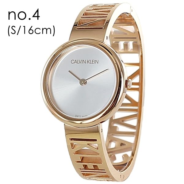 Calvin Klein Bangle Watch with Stainless Steel Silver and Rose Available in Small and Medium Includes Portable Watch Case Rose Women's Bracelet, Gold,