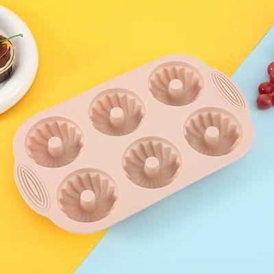Kuchenform Lebensmittelqualität Silikon Donut Kuchenform Antihaft Leicht zu lösen Backform für Muffins Cupcakes Küchen Kochzubehör
