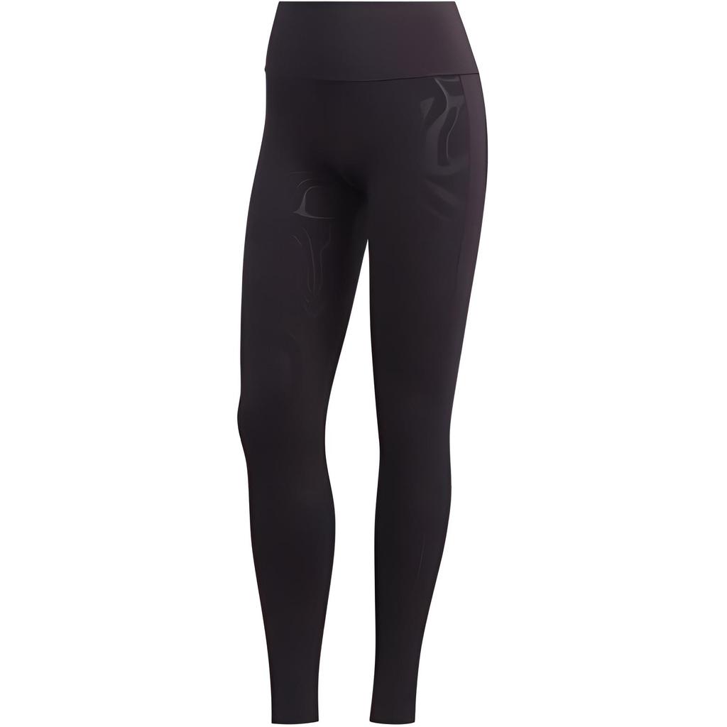 Adidas Glam On High-Waisted Slim Fit Moisture-Wicking Odor-Resistant Sports Trousers Women Bottoms Noble-Purple GD1487