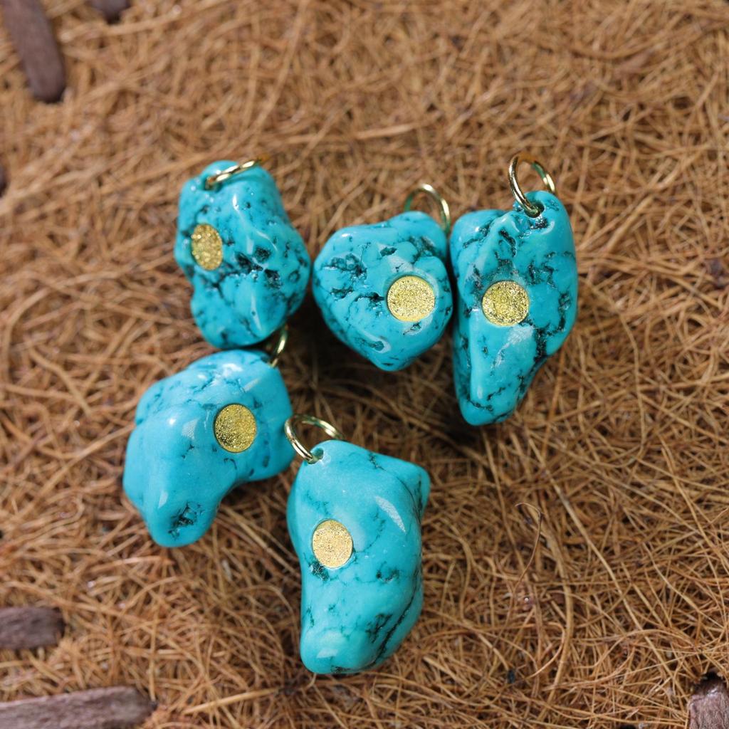 Handmade Magnesite Turquoise Freeform Beads for DIY Accessories: Buddhist Bead Bracelets & Necklaces.