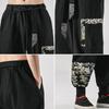 Men Cotton Linen Samurai Costume Ukiyo-e Print Belt Retro Harem Pants Haori Baggy Trousers Harajuku Hip Hop