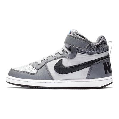 Court Borough Mid PS Cool Grey/Pure Platinum/Photo Blue/Anthracite Kids Sneakers 870026-009