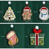 Cartoon Snowman Christmas Hand Towel Absorbent Coral Fleece Wipe Cloth Christmas Decor Quick-drying Kitchen Cleaning Rag
