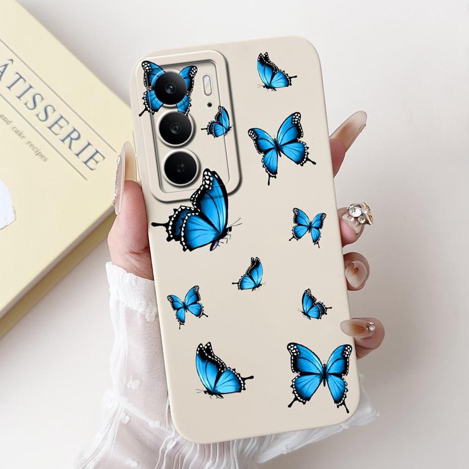 Phone Case For Realme C75 C65 4G 2024 Pretty Girl Flower Printed Soft Silicone Back Cover For Realme C65 C75 Cases Bumpers