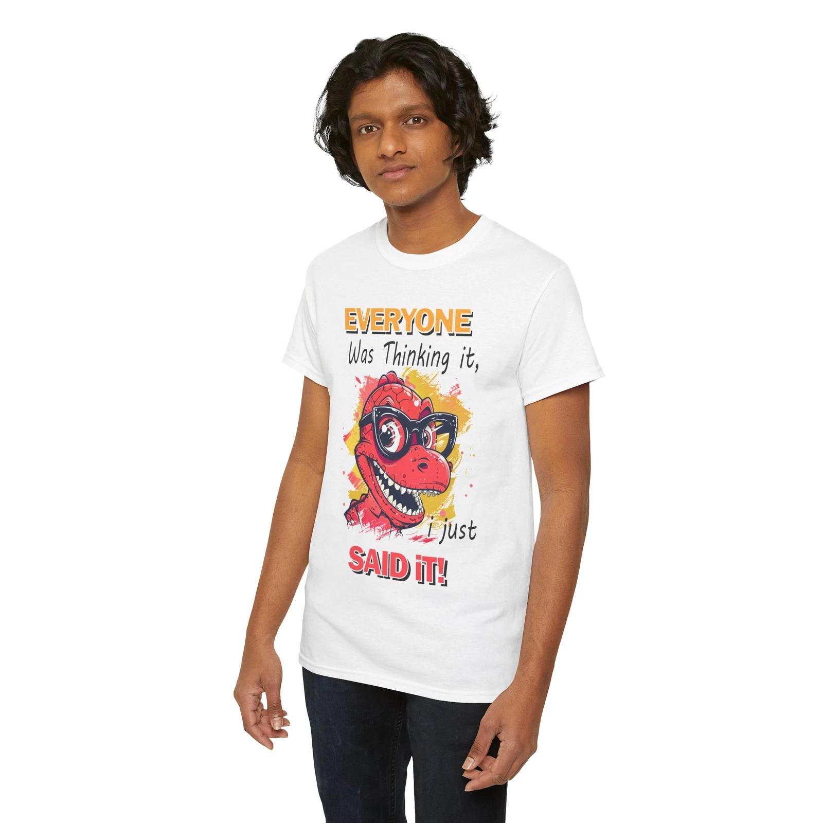 Dinosaur T-Shirt | Funny Prehistoric Tee | T-Rex Jurassic Lover Shirt Sarcastic L