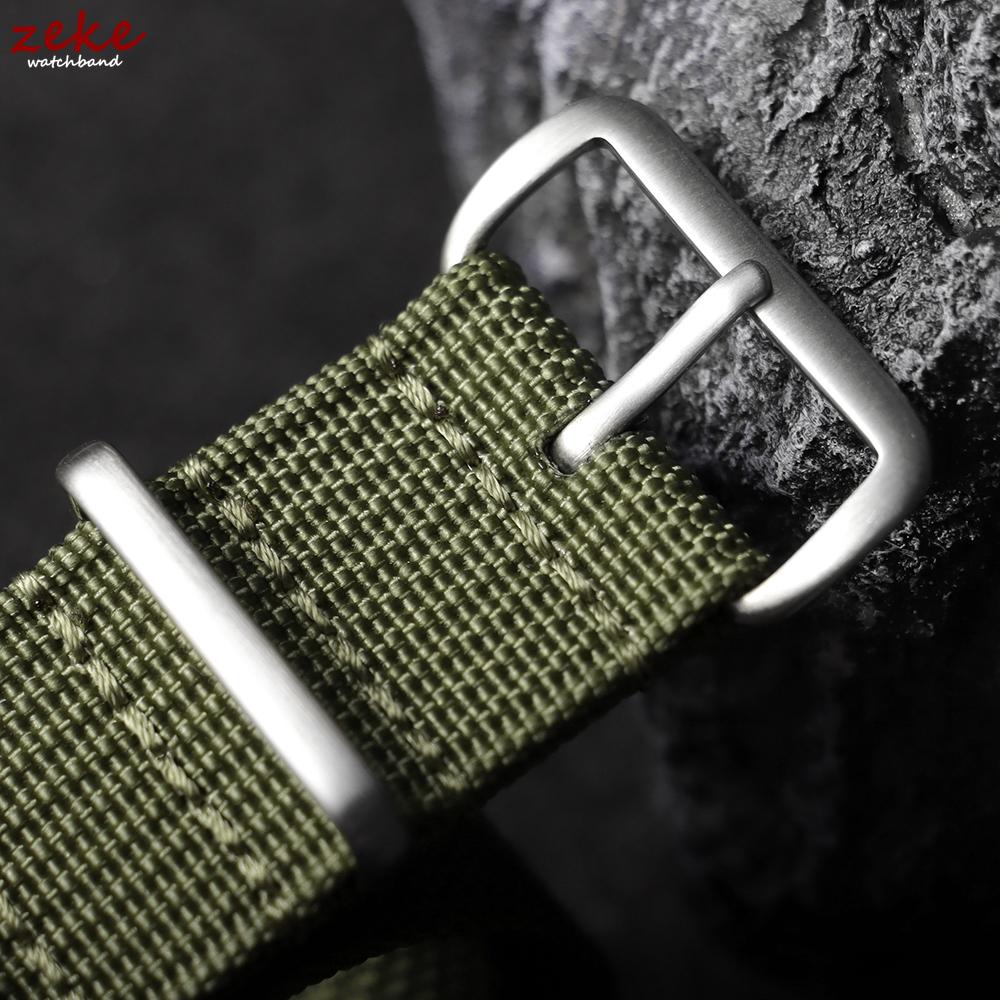 Ribbed Nylon Watch Strap 18mm 19mm 20mm 22mm for Omega Military Sports Wristband Men Women Braid Fabric Watch Bands Accessories