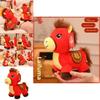 Horse Animal Plush Toy With Soft Short Pile For Lunar New Year Gifts
