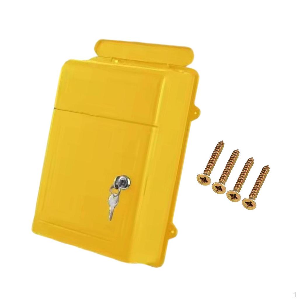 Lockable Wall Mailbox for Collecting Letters And Newspapers Outside The Home