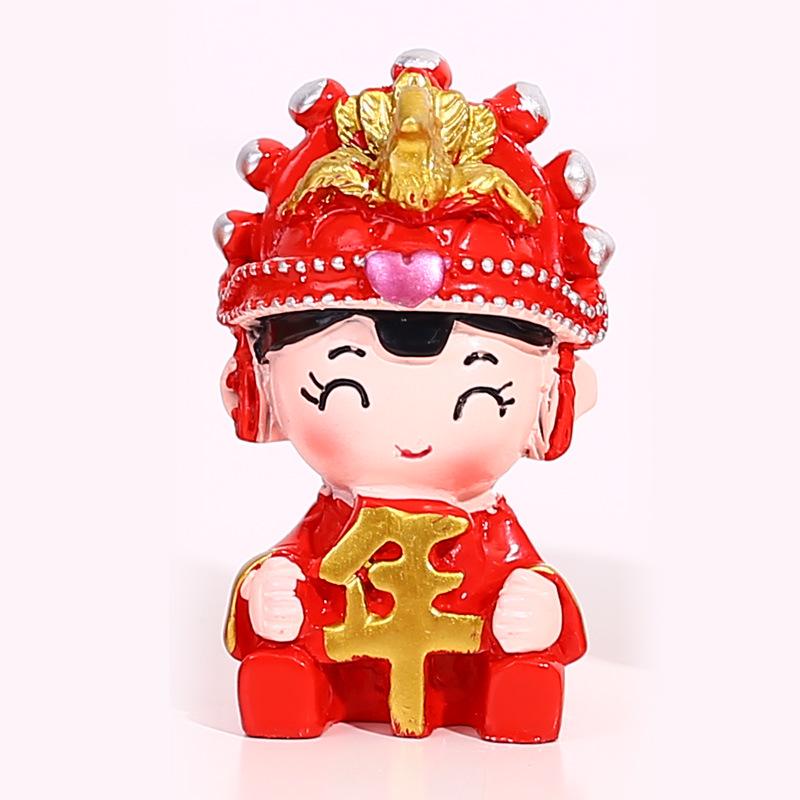Hundred Years of Harmony Wedding Doll Set: Creative Home Decor Resin Ornaments for Living Room and Wedding Room