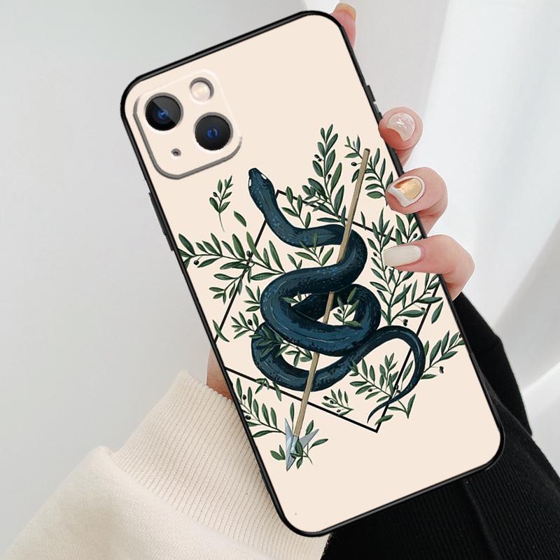 The Snake and Fern Phone Case For iPhone 17 Pro Max 14 13 12 11 15 16 Pro Max mini 15 16 Plus 16e 17 Air Cover