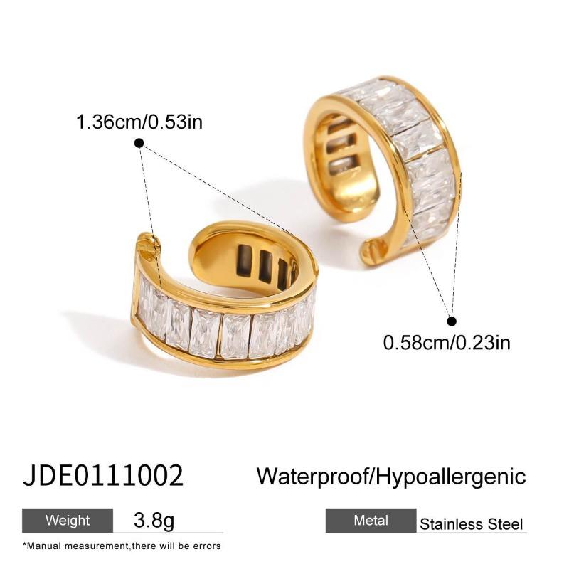 Stainless Steel Earrings - Luxurious and High-end Ear Accessories Featuring Diamonds. Titanium Steel Jewelry for Women.