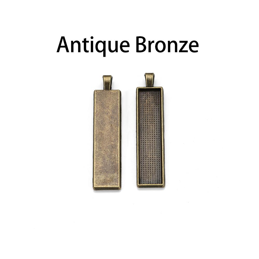 

5 шт./лот 10*50 мм камея прямоугольные безели пустой кулон кабошон базовая установка для изготовления ювелирных изделий аксессуары поставки