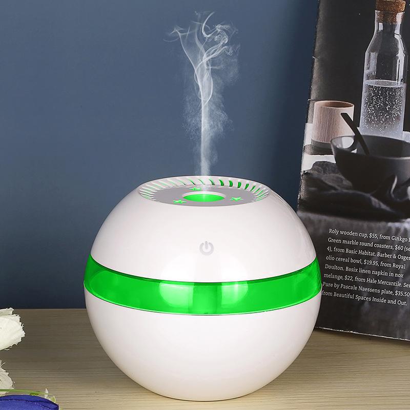 Creative USB Fog & Wood Grain Aromatherapy Humidifier with Custom Logo Option
