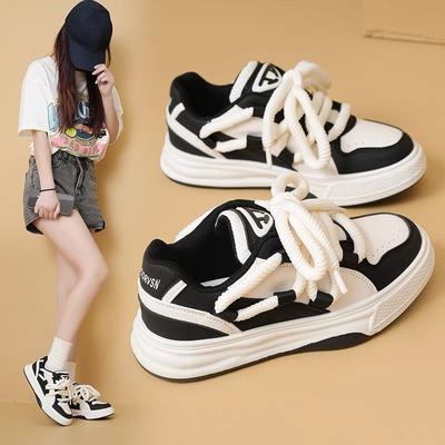 Autumn New Students Hong Kong Style Sneakers Casual Sports Street Shooting White Shoes
