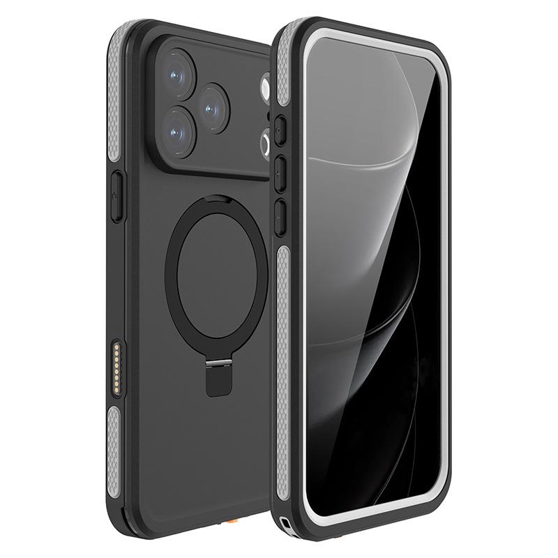 TB Series iPhone 17 Waterproof Case with Magnetic Stand and Drop-Proof Full Coverage.
