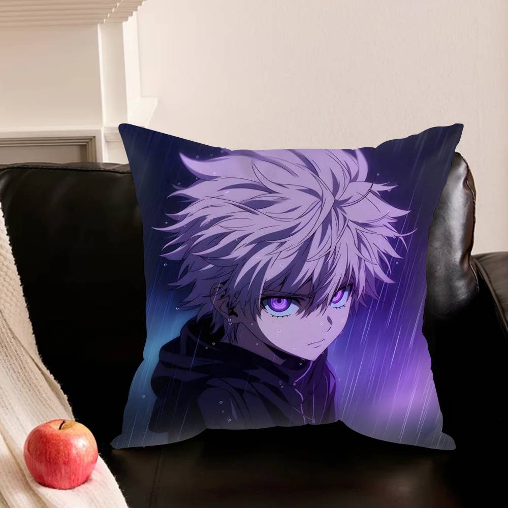 K-Killua Zoldyck H-Hunter X H-Hunter Pillowcase Living Room Sofa Cushion Cover Bedroom Room Bed Pillow Cover Home Decoration