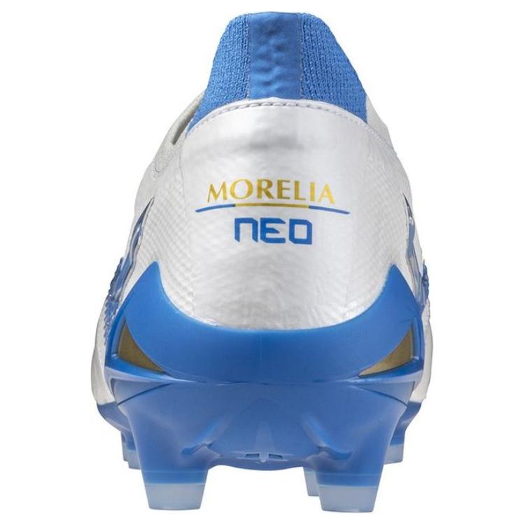 Mizuno Morelia Neo 4 Beta Japan White Mugen Blue Men Sneakers P1GA244025