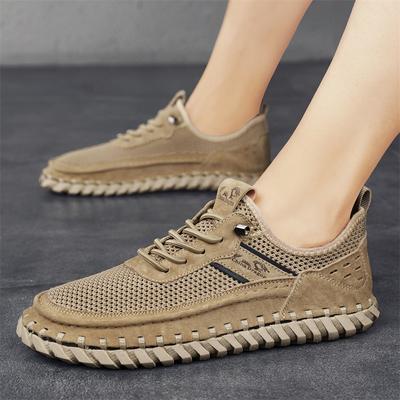 Fashion Summer Breathable Casual Men Shoes Business Mesh Shoes Men Sneakers Soft Flats Hot Sale Casual Shoes Moccasins Size 3-46