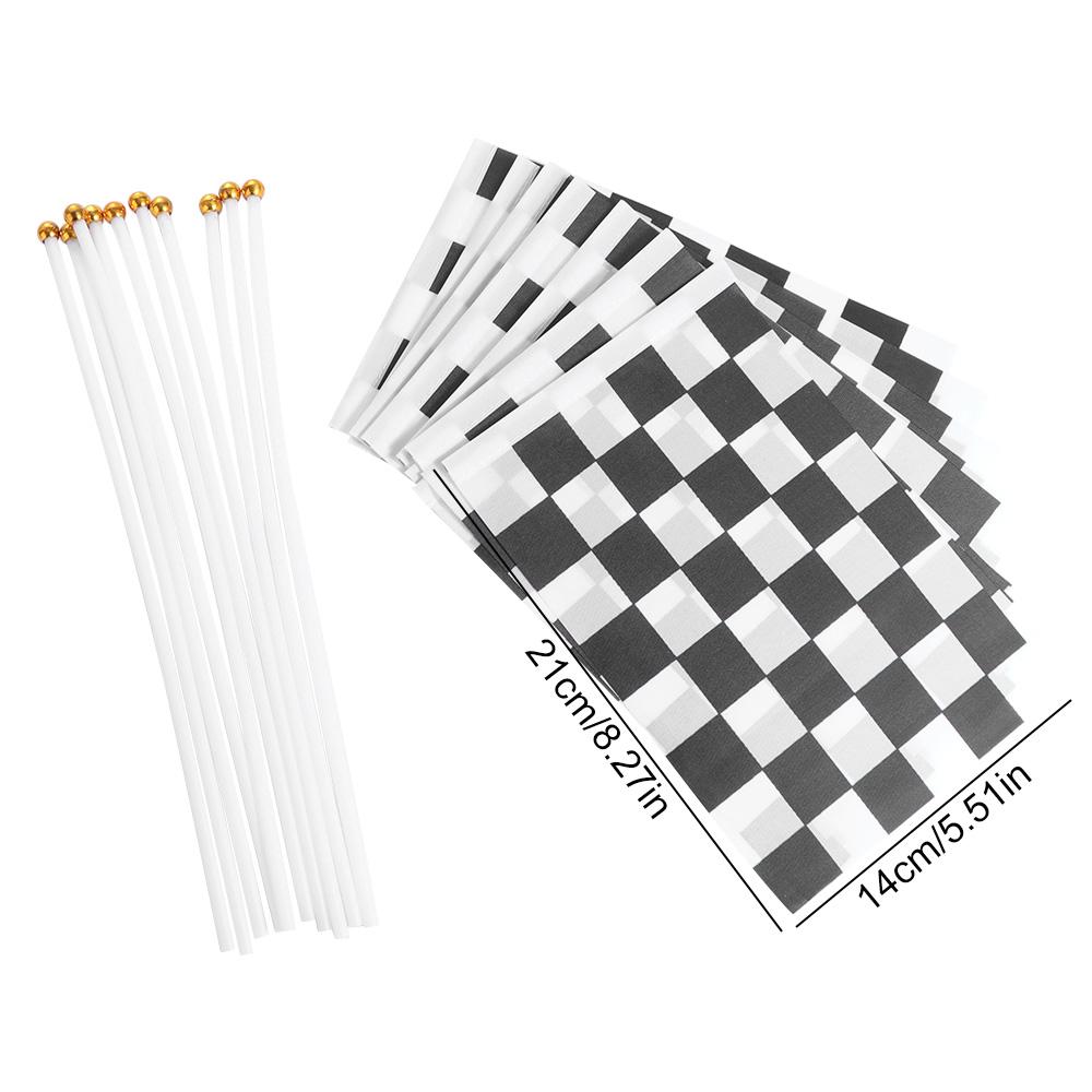 Car Racing Cheer Race Flag Racing Polyester Flags Waving Flags Racer Checkered Flags Check Flag