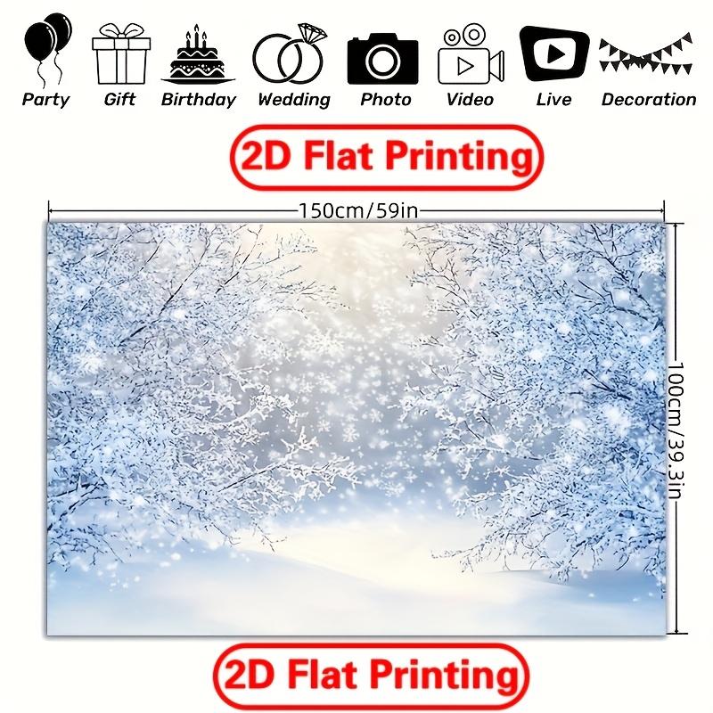 Christmas Winter Wonderland Snowy Forest Decoration Background Winter Backdrop Decorations For Photo Studio Photo Booth Christams Party
