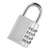 Combination Padlock 4 Dial Keyless Anti Theft Zinc Alloy Universal for Luggage Cases GYM Locker