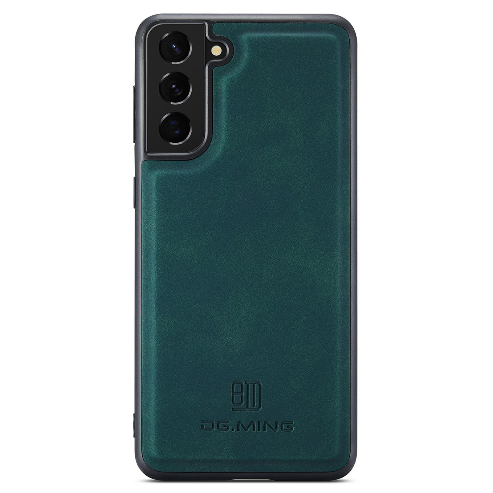 

DG.MING For Samsung Galaxy S24 Case PU Leather Coated PC+TPU Phone Cover Green