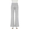 Fashion Solid Casual Sweatpants Women Pockets Low-Waisted Straight Lge Pants Spring Autumn Drawstring Basic Trouser