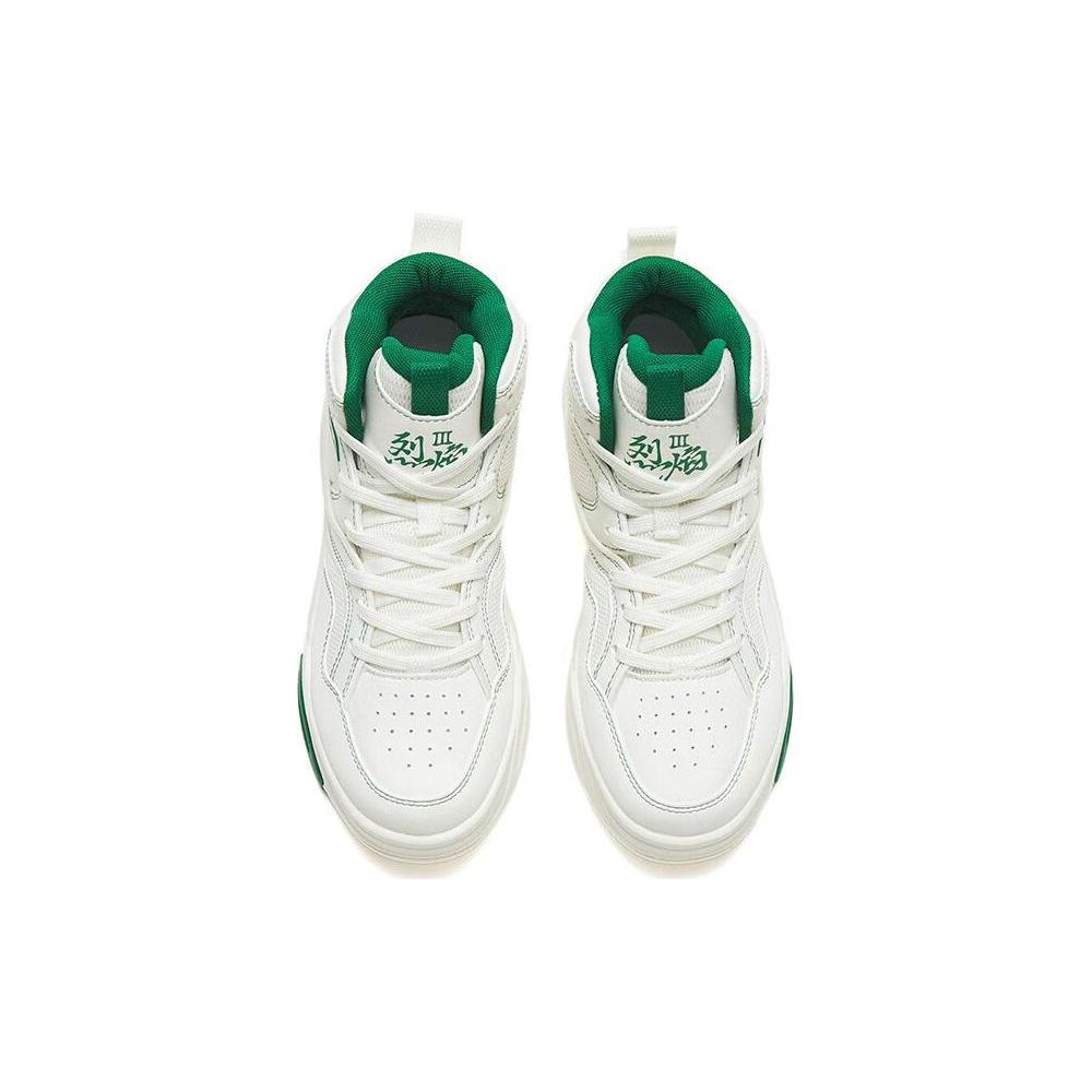 New Anta Flame 3.0 Slip Resistant Cushioning Wear Resistant Skateboard Shoes Women's White Green 122248088-6