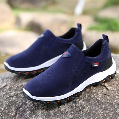 2026 Plus Size Men's Slip-On Hiking Shoes - Breathable, Comfortable Outdoor Trekking Footwear
