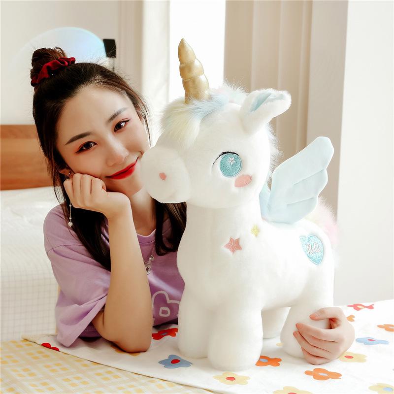 Adorable Heart Angel Unicorn Pegasus Plush Doll Gift