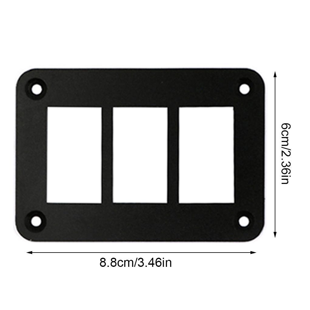 Switch Panel Rocker Switch Panel Mount Housing Aluminum Frame for Car Motorcycle Boat